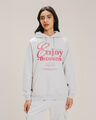 Hoodie Estampado Gráfico,GRIS CLARO